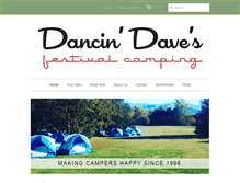 Tablet Screenshot of dancindave.com